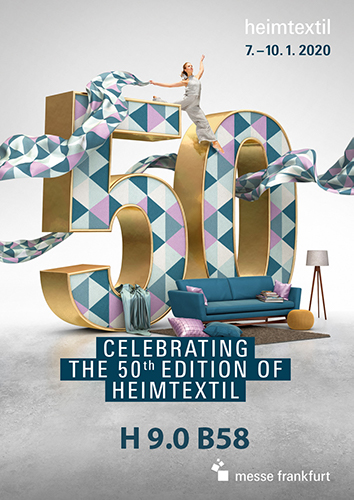 Once again we were present at Heimtextil, the prestigious textile international fair in Frankfurt, Germany.